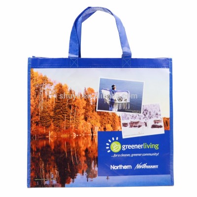 shopping bag PP nonwoven stitch reusable sturdy grocery tote bag stitch